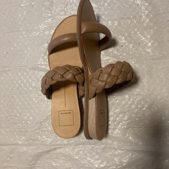 Dolce Vita Women's Braided Tan Sandals - Picture 2 of 4